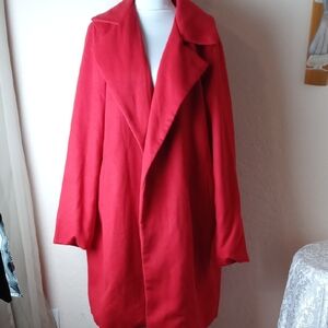 Fashion Nova Bold Red Plus Size Trench Coat